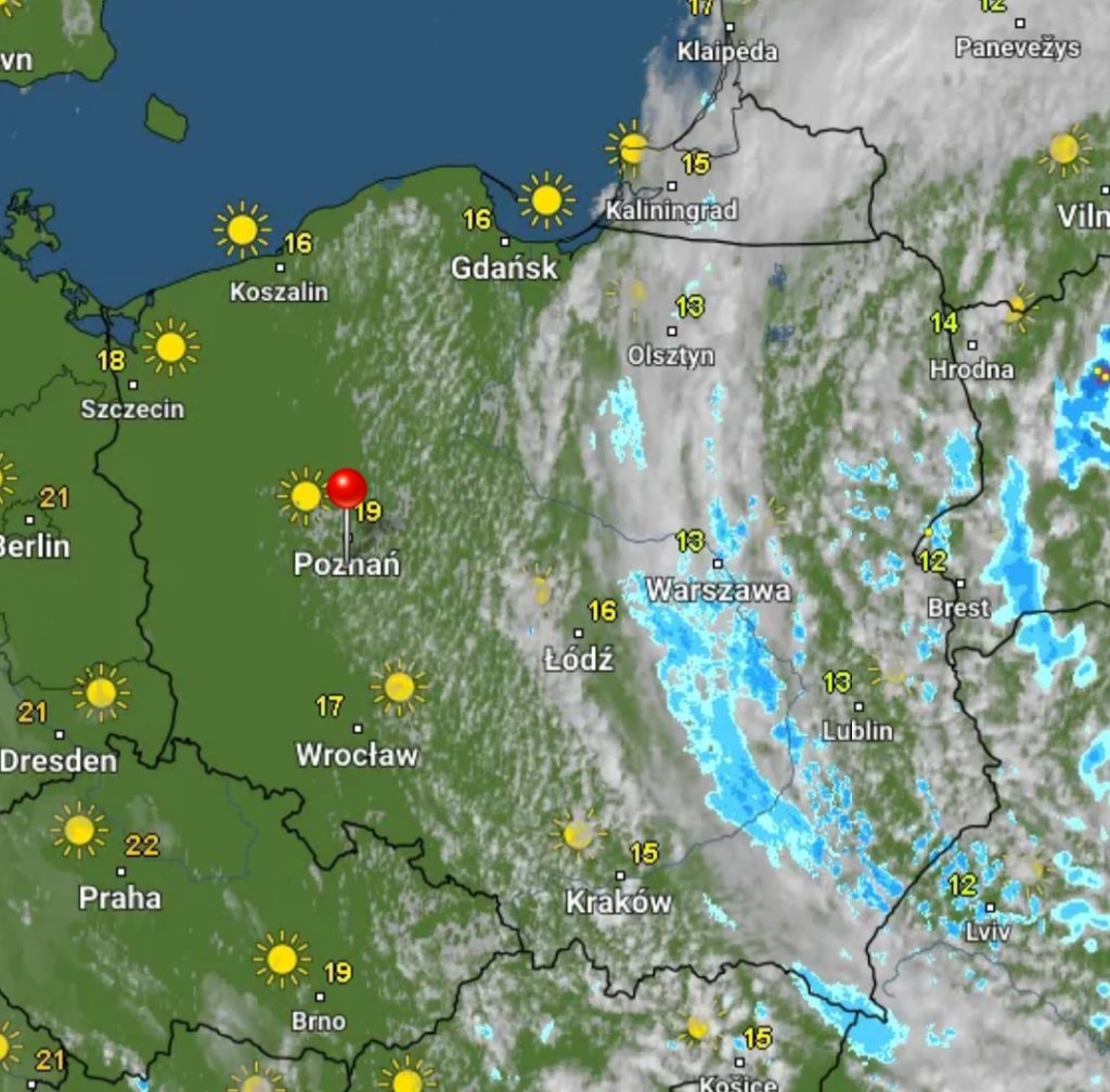 Środa ciepła z przewagą słońca bez opadów. Czwartek ...